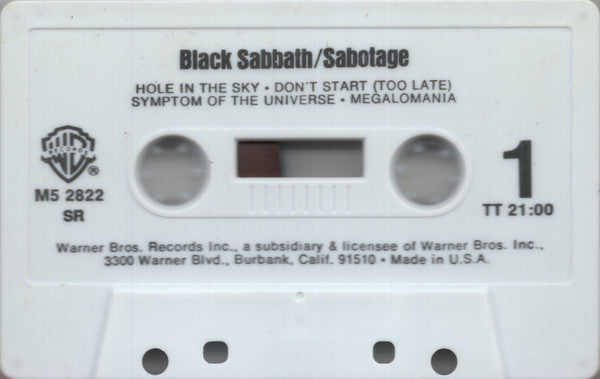 Black Sabbath : Sabotage (Album,Reissue)