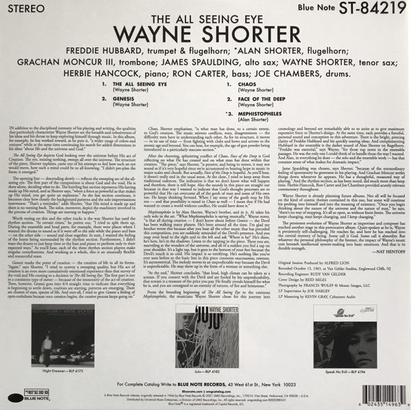 Wayne Shorter : The All Seeing Eye (LP,Album,Reissue,Stereo)