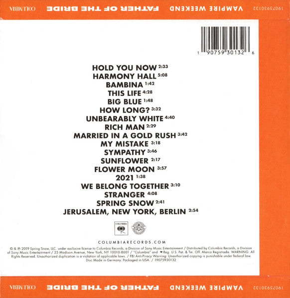 Vampire Weekend : Father Of The Bride (Album)