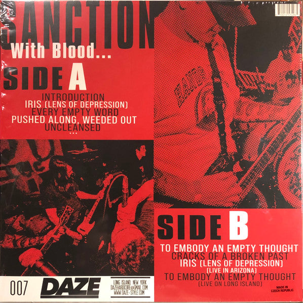 Sanction (6) : With Blood... (LP,Compilation)