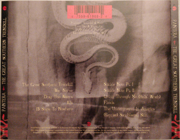 Pantera : The Great Southern Trendkill (Album)
