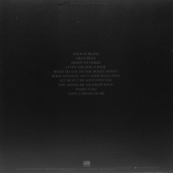 AC/DC : Back In Black (LP,Album,Stereo)