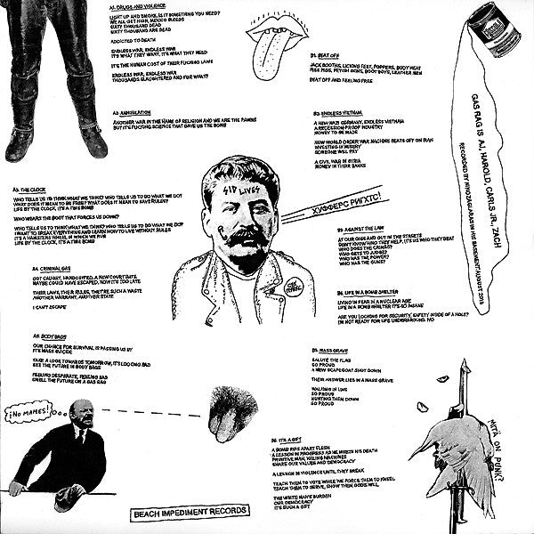 Gas Rag : Beats Off (12",45 RPM,Mini-Album,Repress)