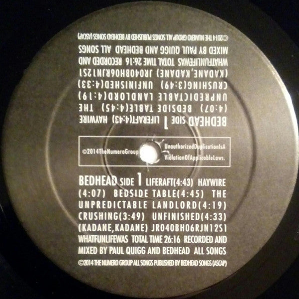 Bedhead : WhatFunLifeWas (LP,Album,Reissue)