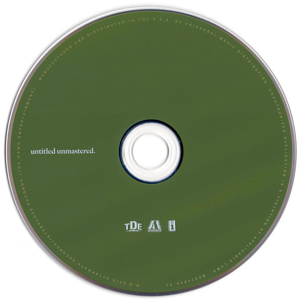 Kendrick Lamar : Untitled Unmastered. (Album)