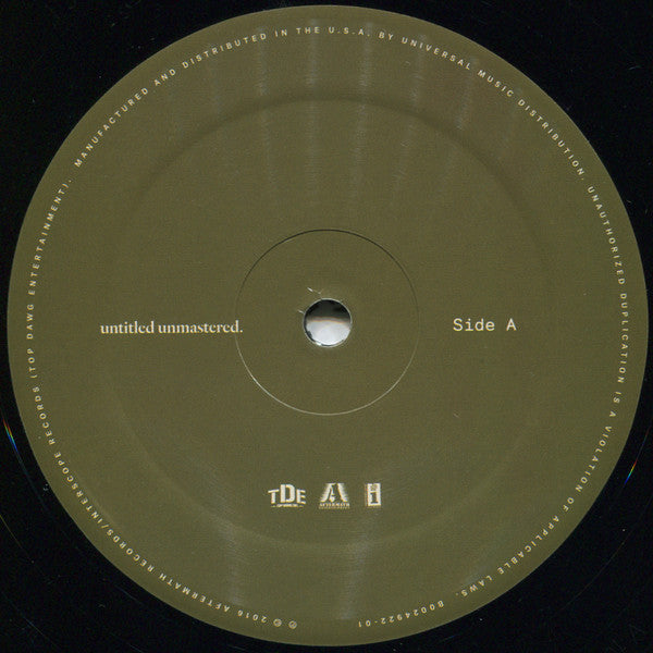 Kendrick Lamar : Untitled Unmastered. (LP,Album)