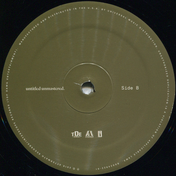 Kendrick Lamar : Untitled Unmastered. (LP,Album)
