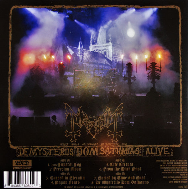 Mayhem : De Mysteriis Dom Sathanas Alive (LP,45 RPM,Album,Limited Edition,Repress,Stereo)