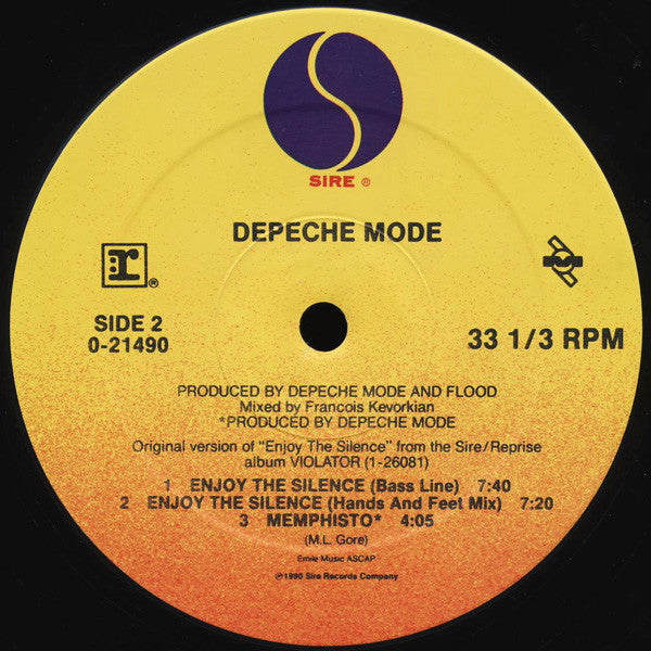 Depeche Mode : Enjoy The Silence (12",33 ⅓ RPM,Maxi-Single)