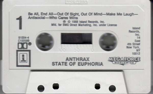 Anthrax : State Of Euphoria (Album,Club Edition)