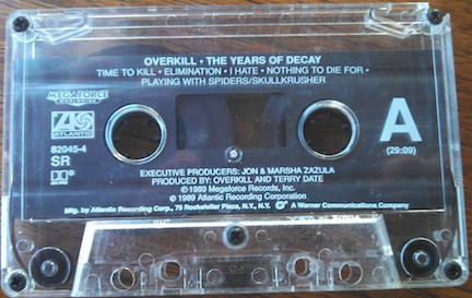 Overkill : The Years Of Decay (Album)