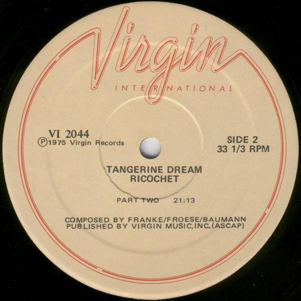 Tangerine Dream : Ricochet (LP,Album,Reissue)