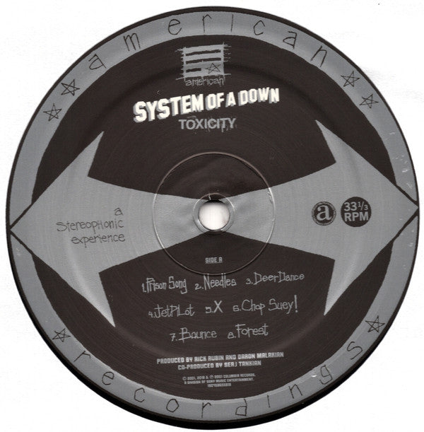 System Of A Down : Toxicity (LP,Album,Reissue,Stereo)