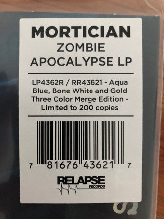 Mortician : Zombie Apocalypse (12",45 RPM,EP,Limited Edition,Reissue)