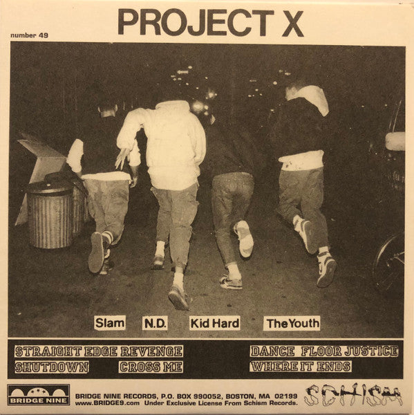 Project X (6) : Straight Edge Revenge (7",Limited Edition,Reissue,Repress)