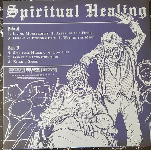 Death (2) : Spiritual Healing (LP,Album,Limited Edition,Numbered,Reissue,Repress)