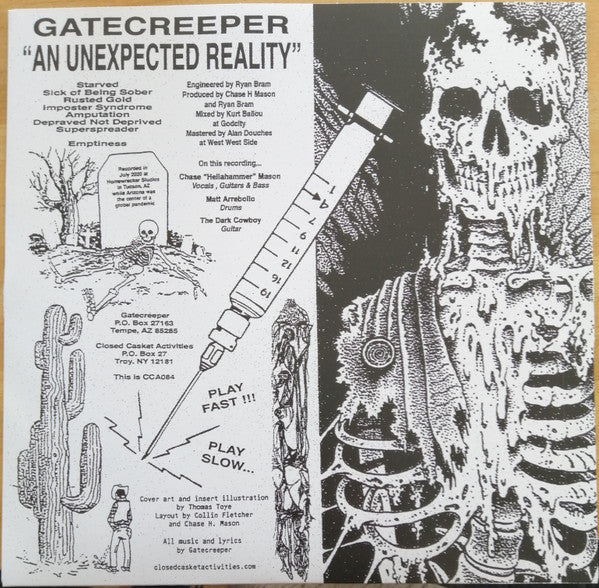 Gatecreeper : An Unexpected Reality (12",45 RPM,EP,Limited Edition,Repress,Stereo)