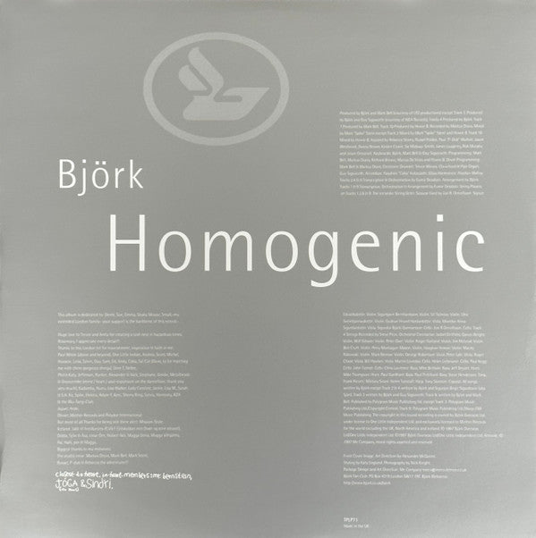 Björk : Homogenic (LP,Album,Reissue)