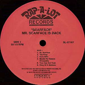 Scarface (3) : Mr. Scarface Is Back (LP,Album)