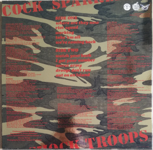 Cock Sparrer : Shock Troops (LP,Album,Limited Edition,Reissue,Remastered)