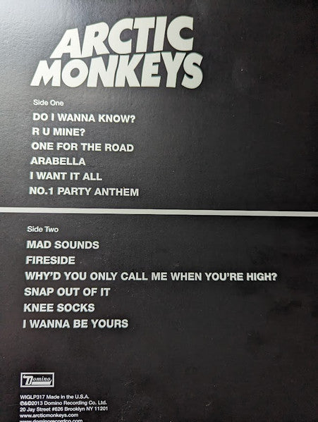 Arctic Monkeys : AM (LP,Album,Mispress,Repress)