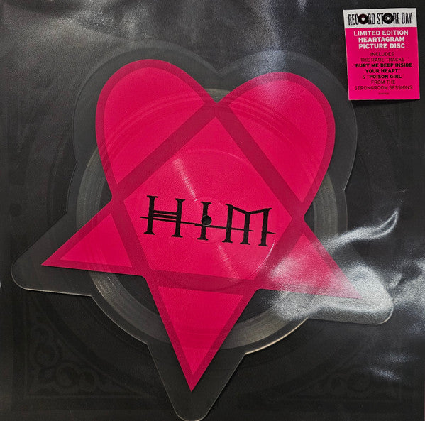 HIM (2) : Bury Me Deep Inside Your Heart / Poison Girl (Strongroom Sessions) (12",Shape,Record Store Day,Single,Limited Edition,Picture Disc)