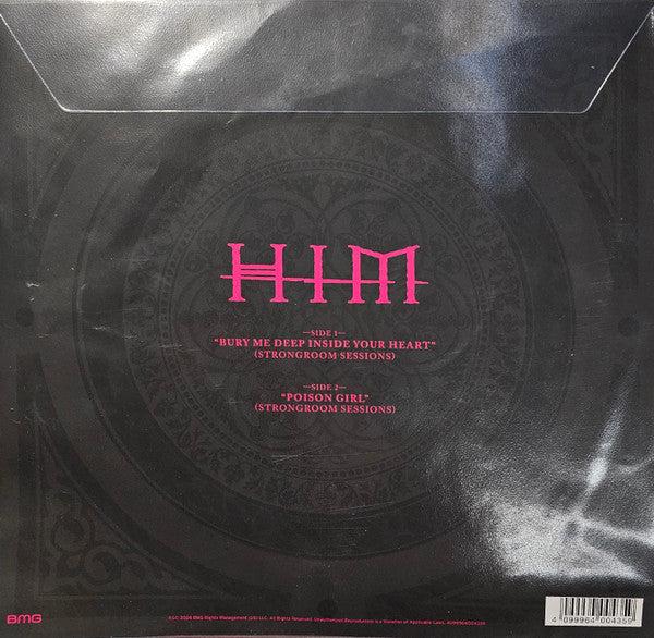 HIM (2) : Bury Me Deep Inside Your Heart / Poison Girl (Strongroom Sessions) (12",Shape,Record Store Day,Single,Limited Edition,Picture Disc)