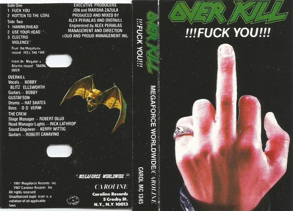 Overkill : !!!Fuck You!!! (EP)