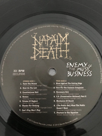 Napalm Death : Enemy Of The Music Business (LP,Album,Reissue)