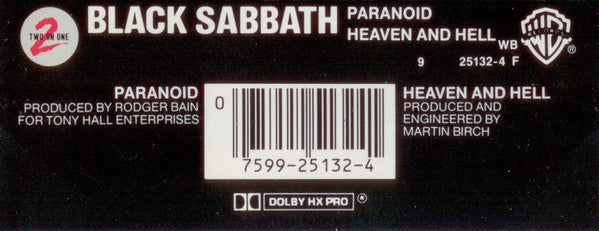 Black Sabbath : Paranoid / Heaven And Hell (Compilation)