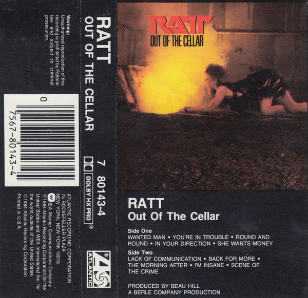 Ratt : Out Of The Cellar (Album)