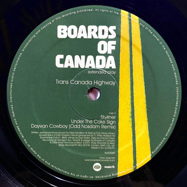 Boards Of Canada : Trans Canada Highway (12",33 ⅓ RPM,EP,Reissue,Repress)