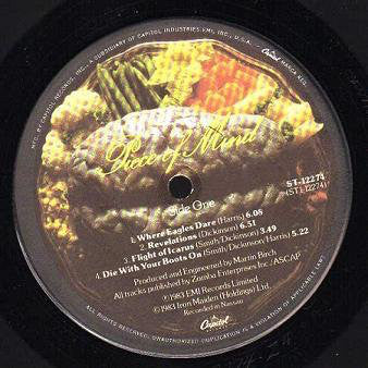 Iron Maiden : Piece Of Mind (LP,Album)