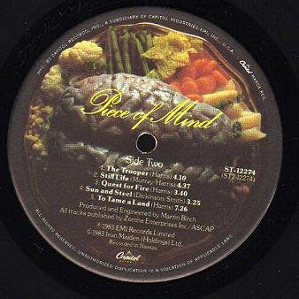 Iron Maiden : Piece Of Mind (LP,Album)