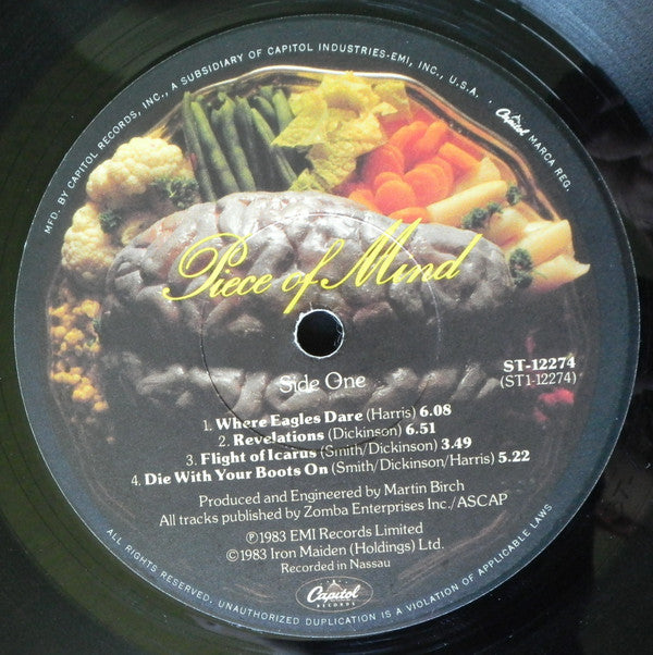 Iron Maiden : Piece Of Mind (LP,Album)