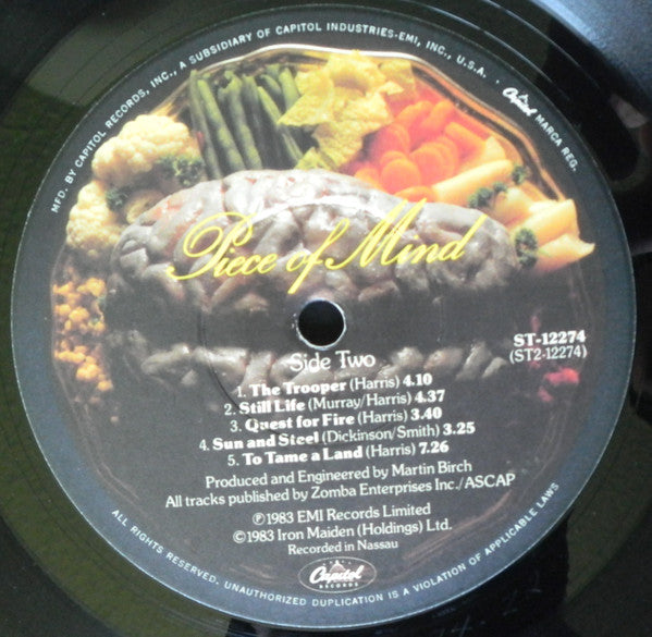 Iron Maiden : Piece Of Mind (LP,Album)