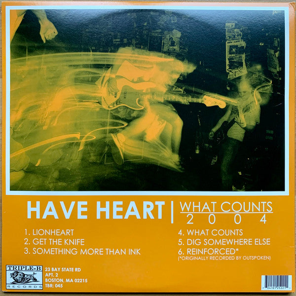 Have Heart : What Counts (LP,Single Sided,Reissue,Remastered)