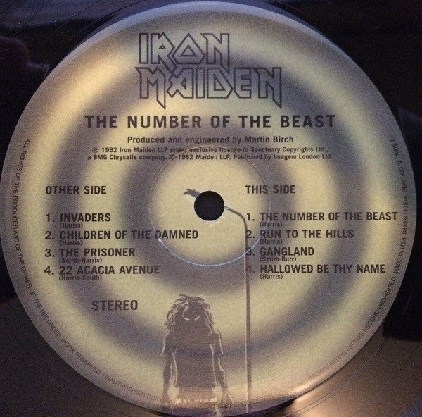 Iron Maiden : The Number Of The Beast (LP,Album,Reissue)