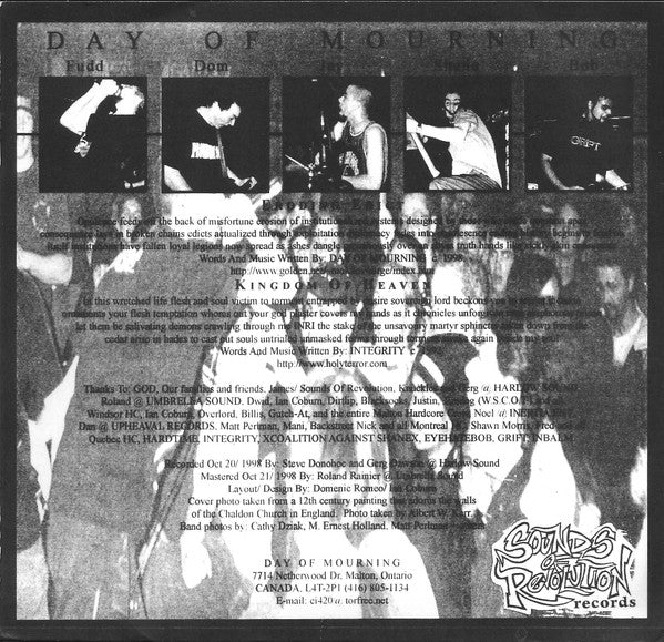 Day Of Mourning / Hardtime : Penitence Towards The False Prophet / Rose City Hardcore (7",33 ⅓ RPM,EP)