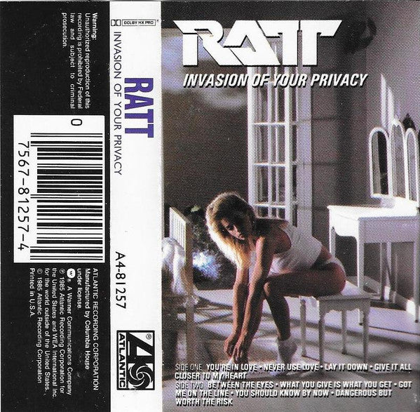 Ratt : Invasion Of Your Privacy (Album,Club Edition)