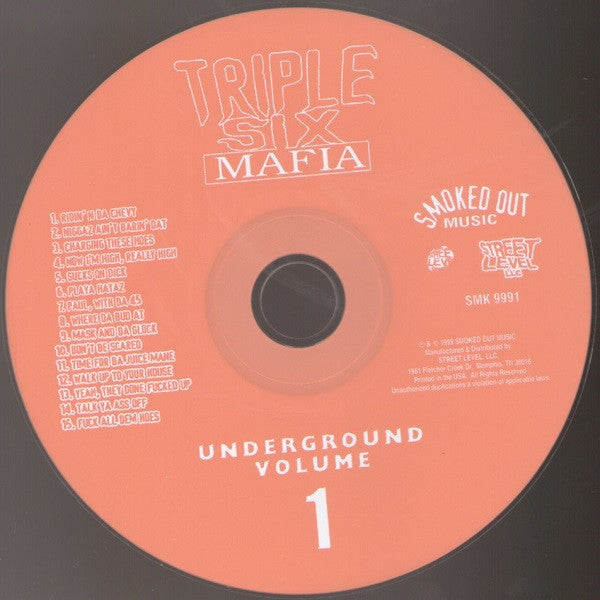 Three 6 Mafia : Underground Vol. 1 (1991-1994) (Compilation,Reissue)