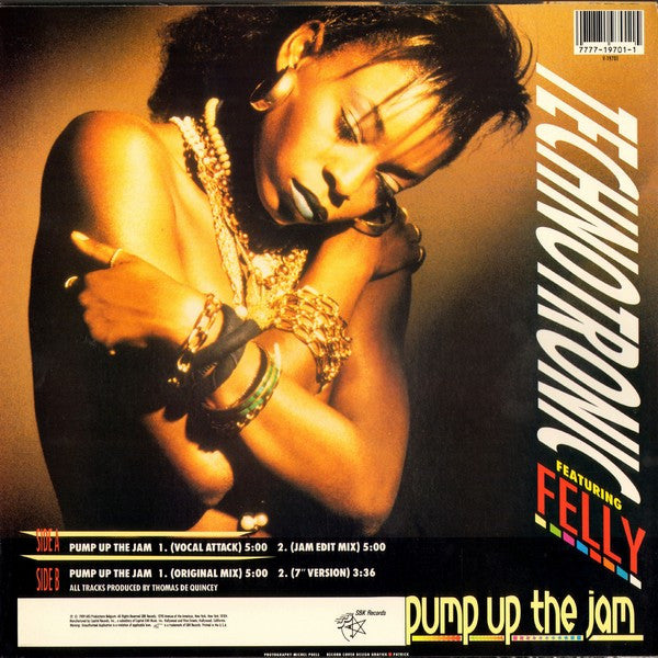 Technotronic Featuring Felly : Pump Up The Jam (12",33 ⅓ RPM,Single,Stereo)