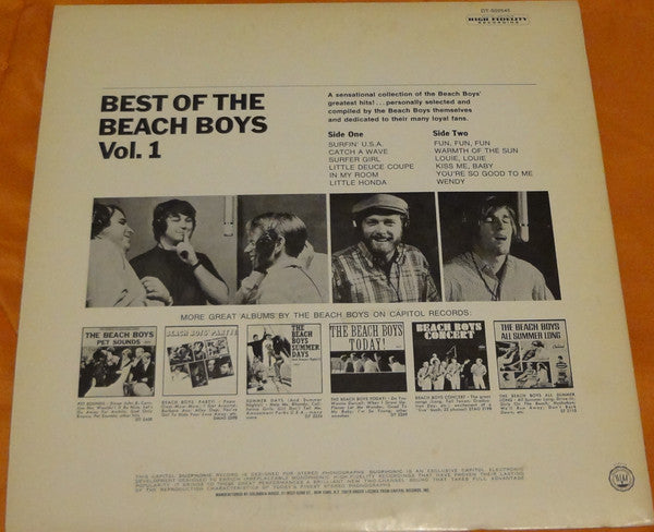 Beach Boys, The : Best Of The Beach Boys - Vol. 1 (LP,Compilation,Club Edition,Reissue,Stereo)