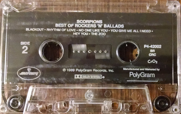 Scorpions : Best Of Rockers 'N' Ballads (Compilation,Club Edition)