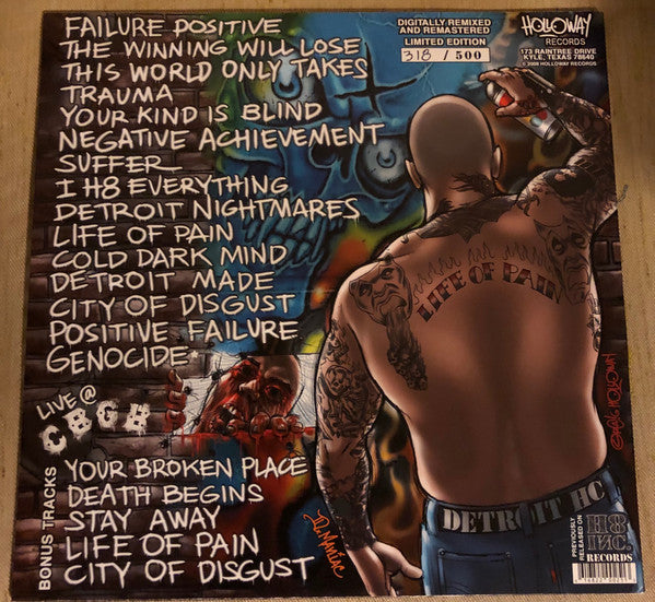 H8 Inc. : Life Of Pain (LP,Limited Edition,Numbered)